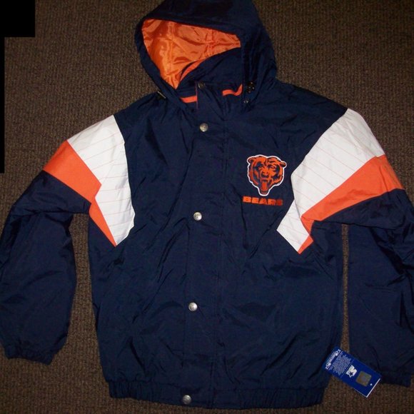CHICAGO BEARS STARTER NFL Hooded Jacket 5X - Picture 11 of 14